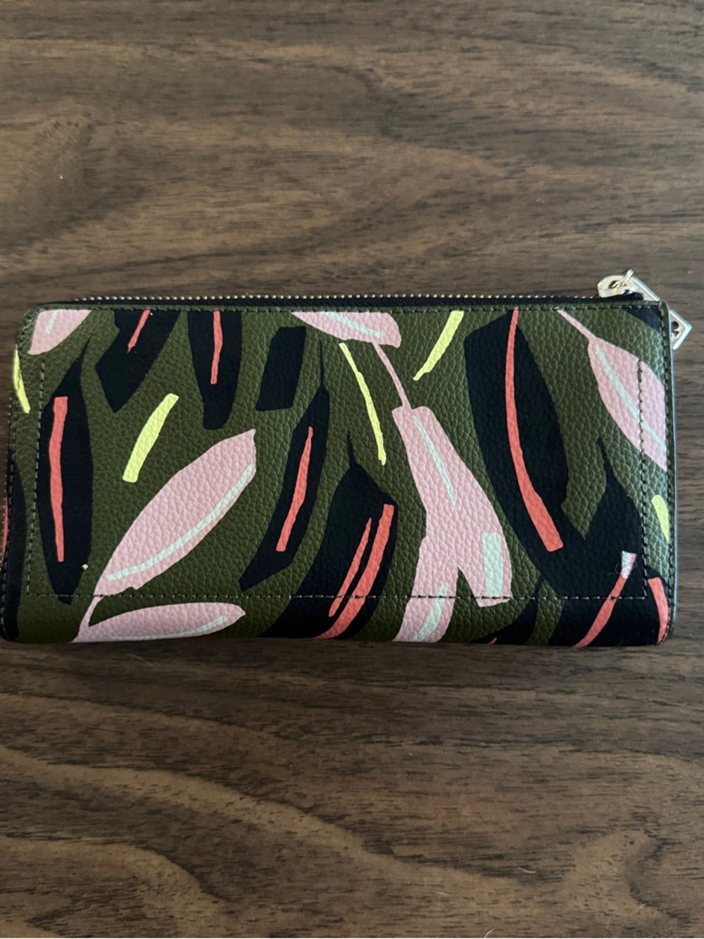 kate spade New York Olive Floral Zip Wallet - Picture 2 of 4